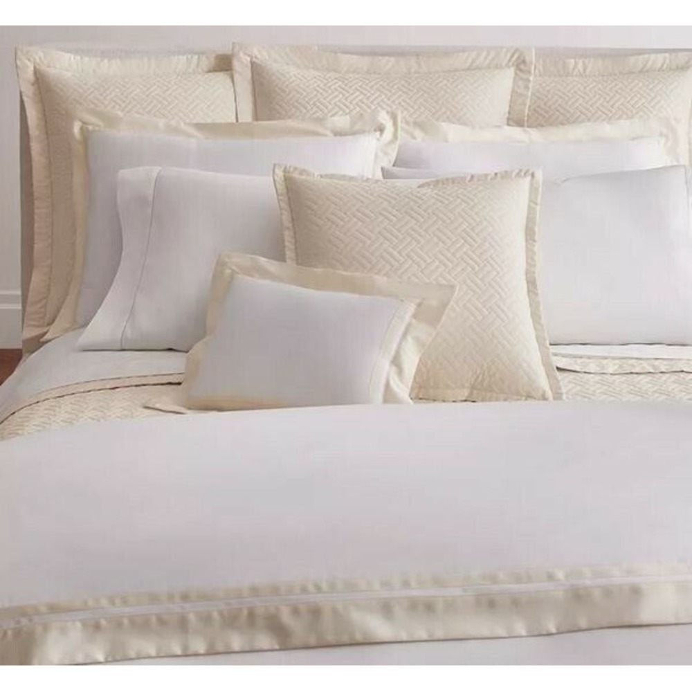 Ralph Lauren home Greenwich‎ 300 Thread Count Sateen King Sham Hollywood Cream